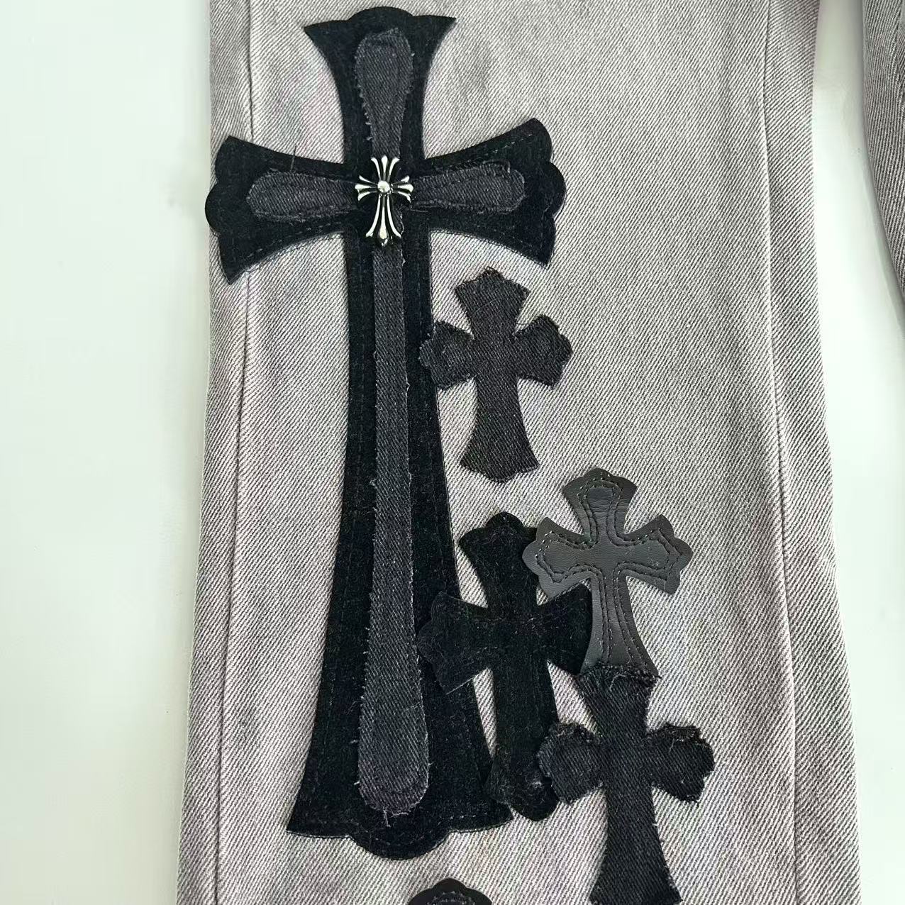 Grey C-Heart Jeans